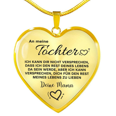 Glänzende Herz-Halskette - Ein liebevolles Geschenk von Mama an meine Tochter