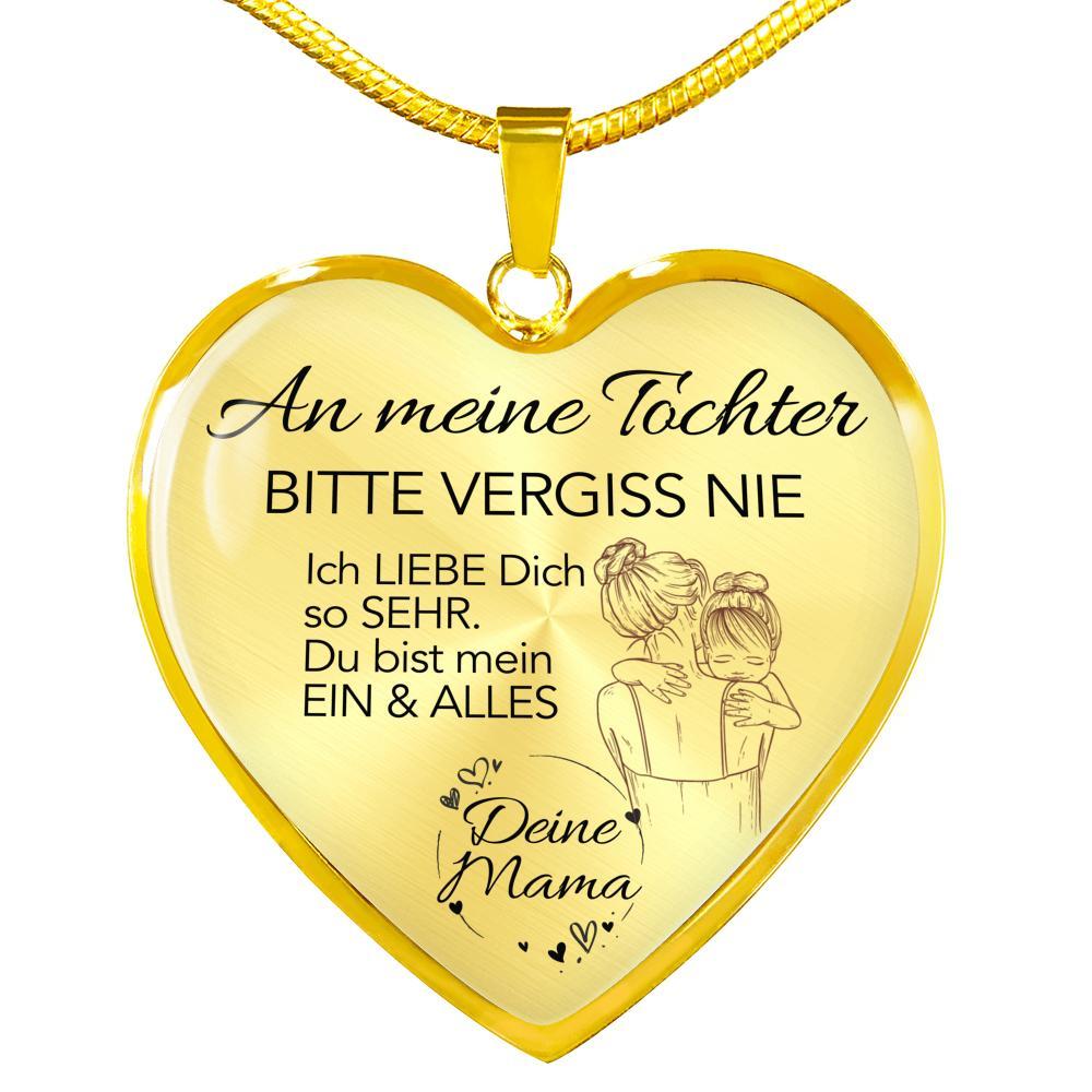 Zarte Herz-Halskette - Ein liebevoller Schmuck von Mama an meine Tochter - Mein Ein & Alles