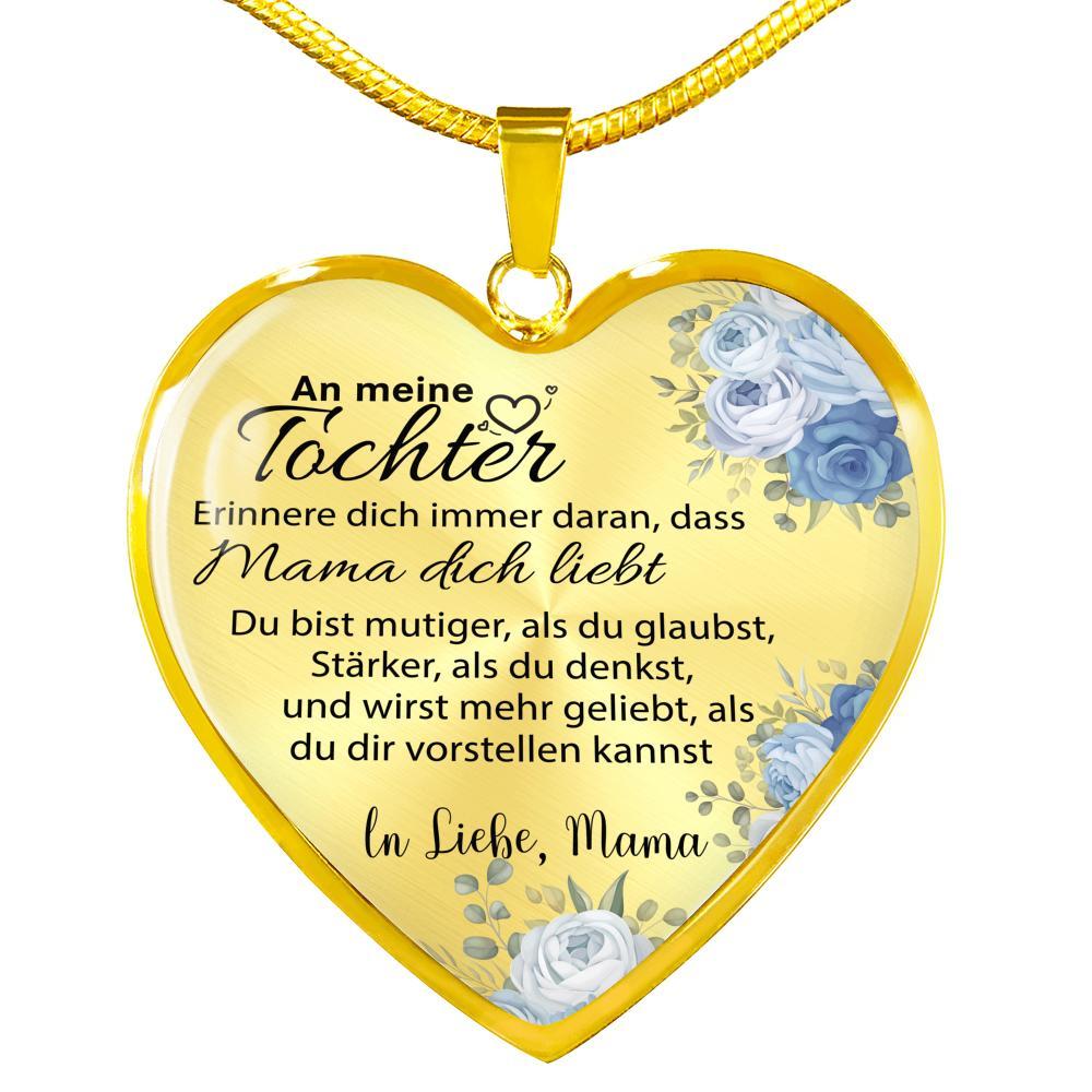 Mutige Herz-Halskette - Ein liebevolles Geschenk von Mama an meine Tochter