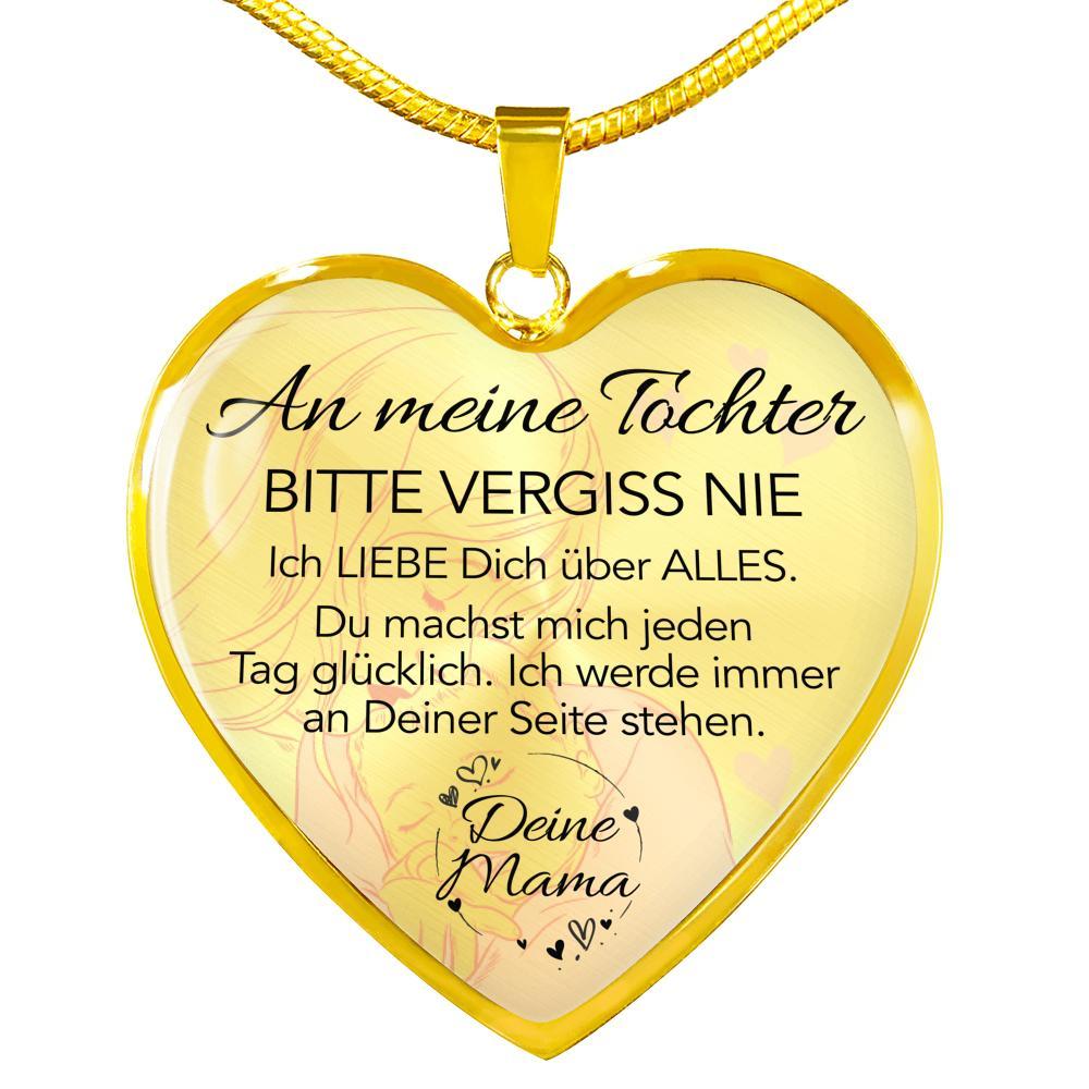 Herz-Halskette - Ein liebevolles Geschenk von Mama an ihre Tochter - Symbol der Glückseligkeit