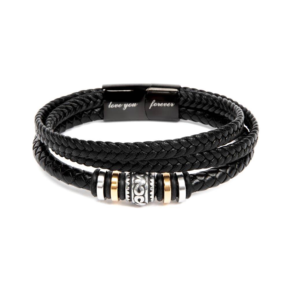 An Meinen Sohn – Glaube An Dich Selbst – Lederarmband
