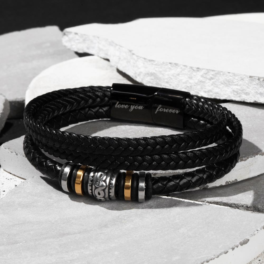 An Meinen Sohn – Folge Deinen Träumen – Lederarmband