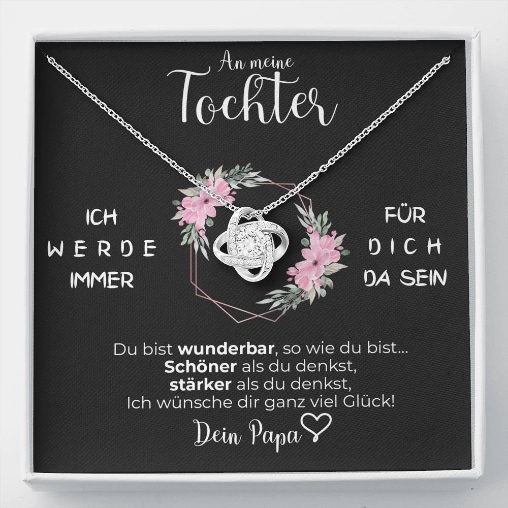 Herzliche Knoten Halskette – Ein besonderes Geschenk von Papa an seine Tochter