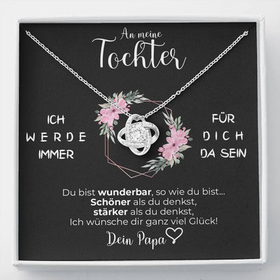 Herzliche Knoten Halskette – Ein besonderes Geschenk von Papa an seine Tochter