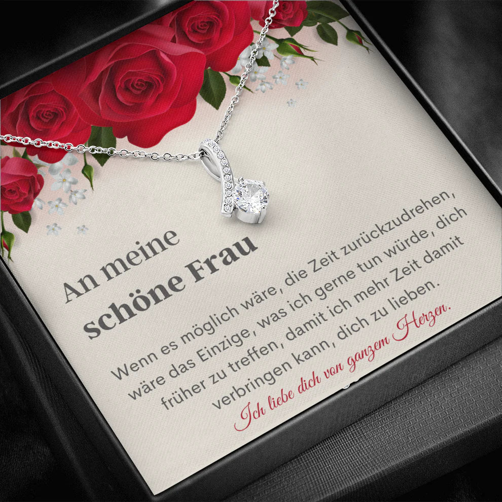 An Meine Frau - Schmuck Karte Geschenk