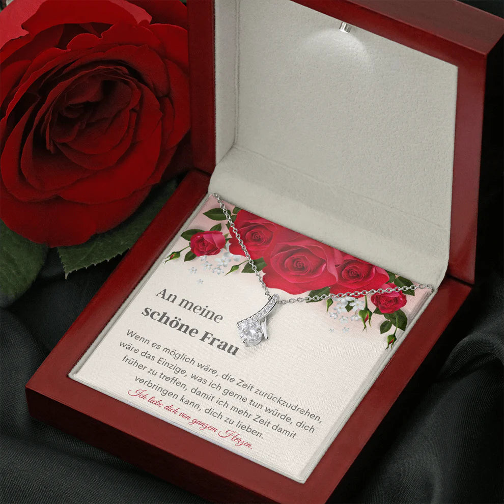 An Meine Frau - Schmuck Karte Geschenk