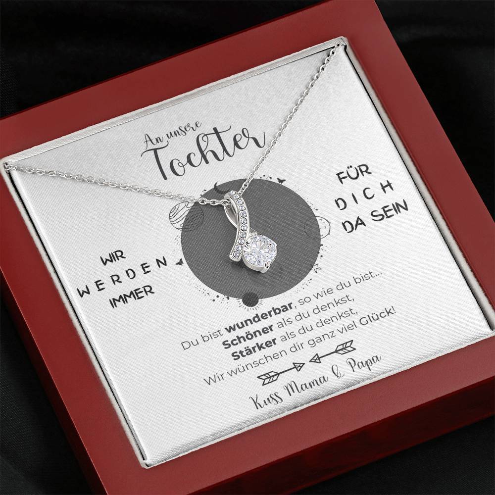Elegante Weißgoldkette - Ein liebevolles Geschenk von Mama und Papa für unsere Tochter