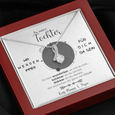 Elegante Weißgoldkette - Ein liebevolles Geschenk von Mama und Papa für unsere Tochter