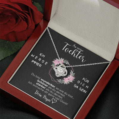 Herzliche Knoten Halskette – Ein besonderes Geschenk von Papa an seine Tochter