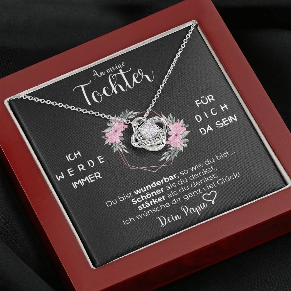Herzliche Knoten Halskette – Ein besonderes Geschenk von Papa an seine Tochter