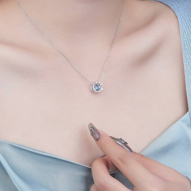 Mond und Sterne Halskette