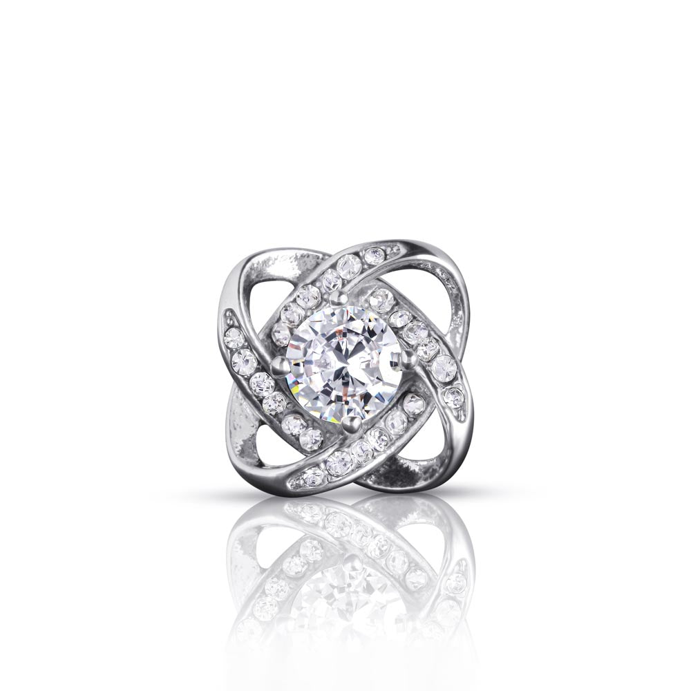 Ohrringe mit Diamantknoten