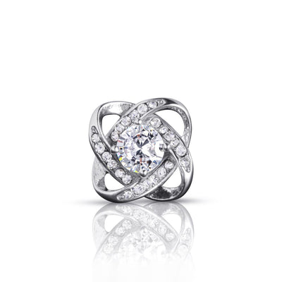 Ohrringe mit Diamantknoten