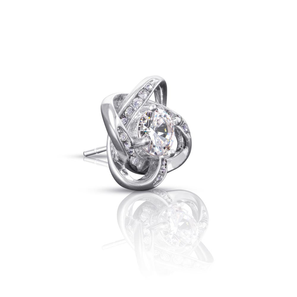 Ohrringe mit Diamantknoten