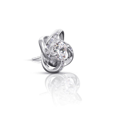 Ohrringe mit Diamantknoten