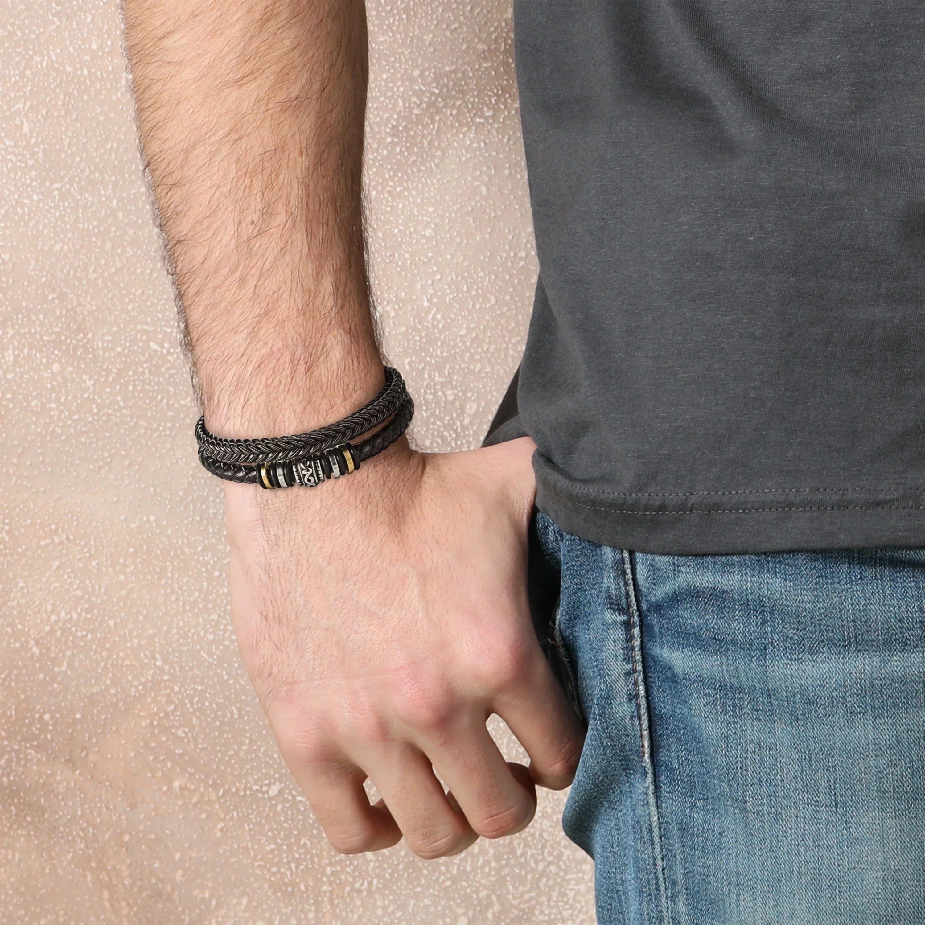 An Meinen Sohn – Folge Deinen Träumen – Lederarmband
