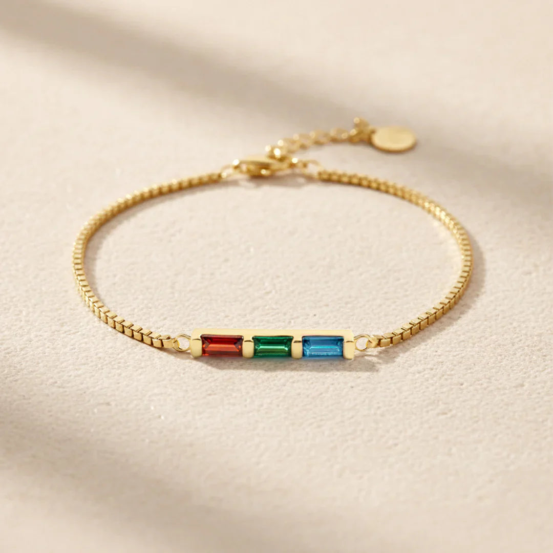 Personalisierbares Geburtsstein-Armband