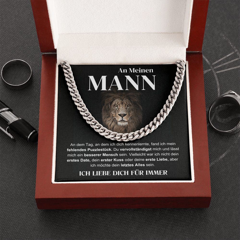 An Meinen Ehemann – Ich Liebe Dich; Für Immer – Cuban Kette