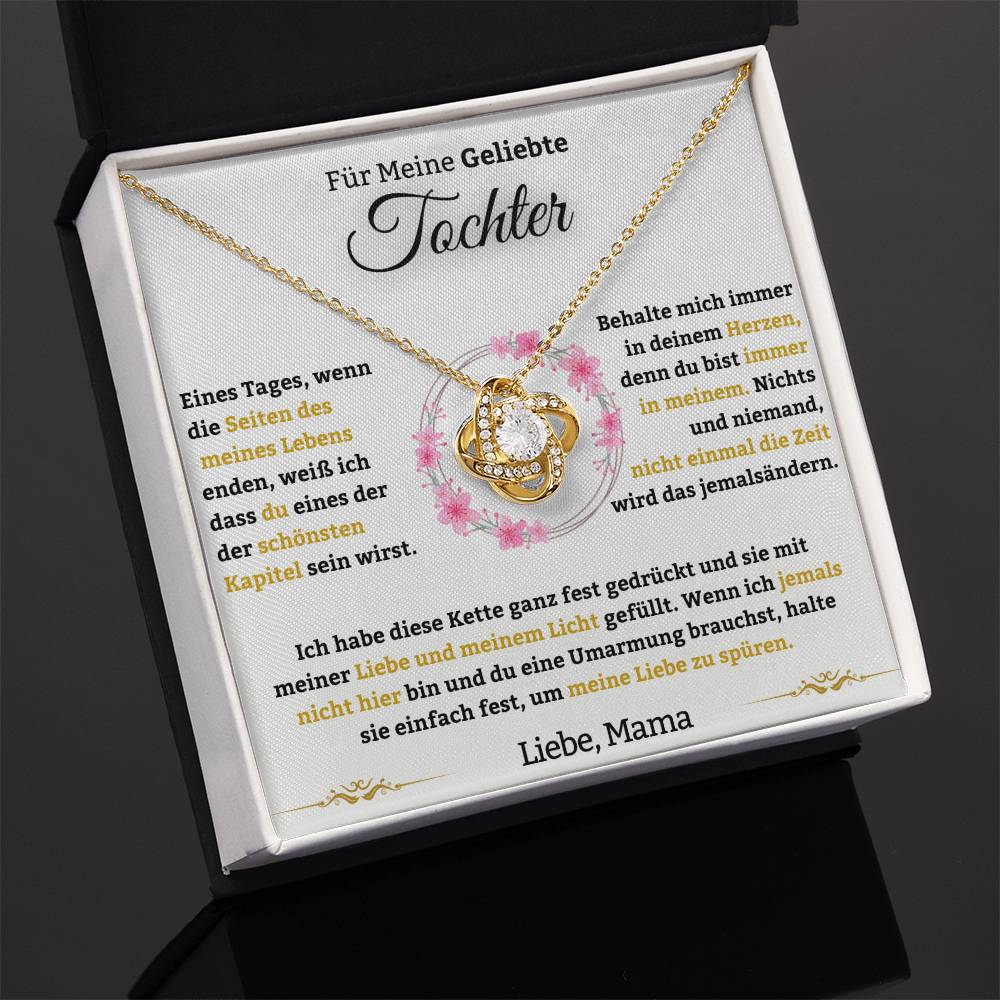 Für Meine Geliebte Tochter - Liebesknoten-Halskette - Liebe, Mama