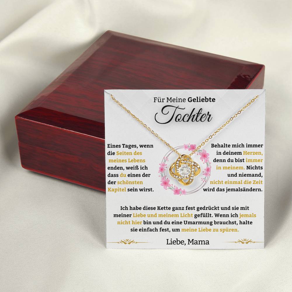 Für Meine Geliebte Tochter - Liebesknoten-Halskette - Liebe, Mama