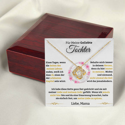 Für Meine Geliebte Tochter - Liebesknoten-Halskette - Liebe, Mama