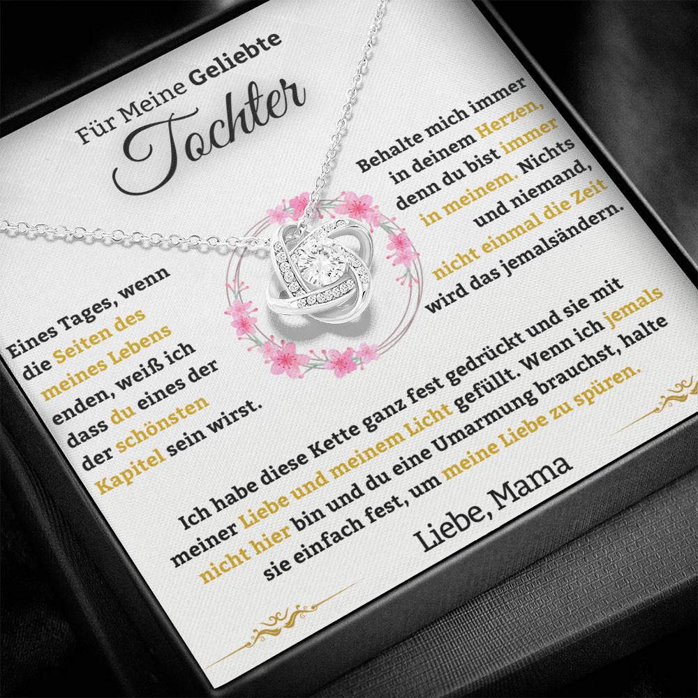 Für Meine Geliebte Tochter - Liebesknoten-Halskette - Liebe, Mama