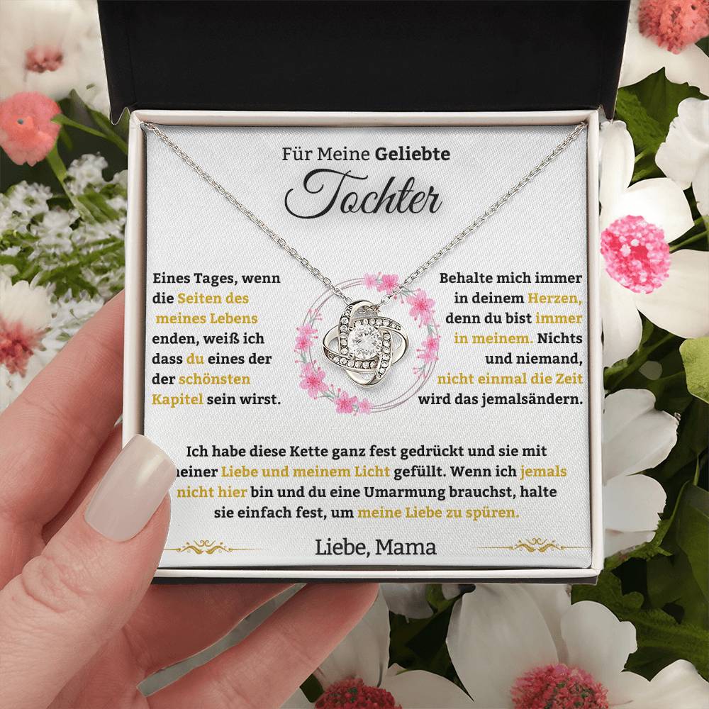 Für Meine Geliebte Tochter - Liebesknoten-Halskette - Liebe, Mama