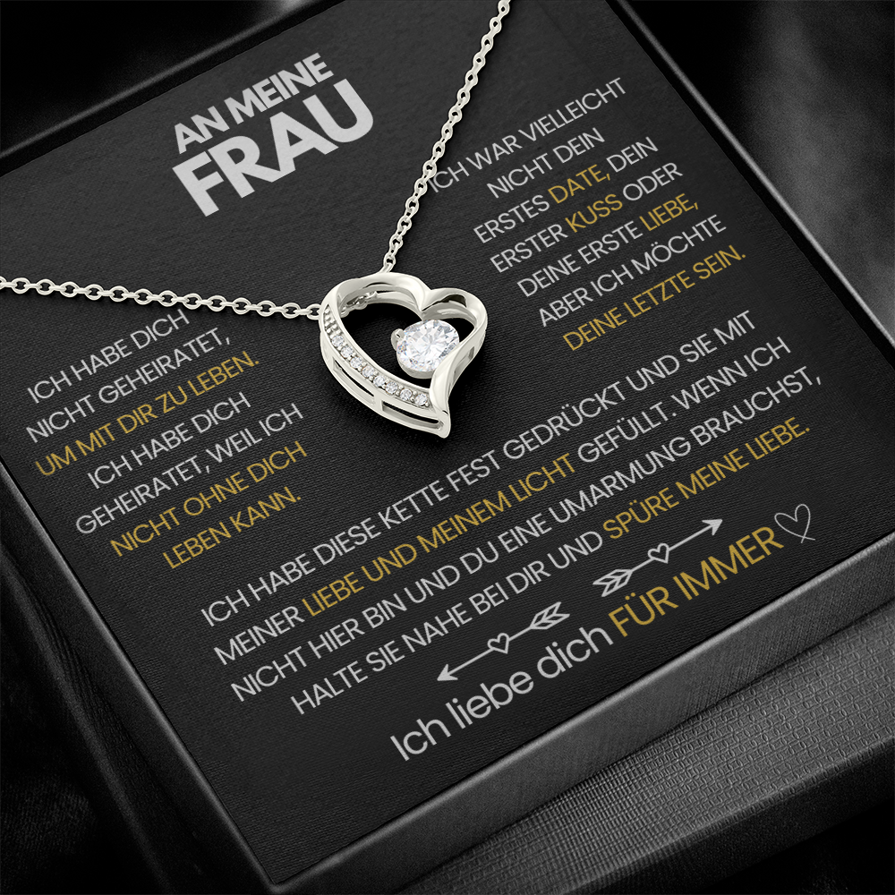 Herz-Halskette - An Meine Frau