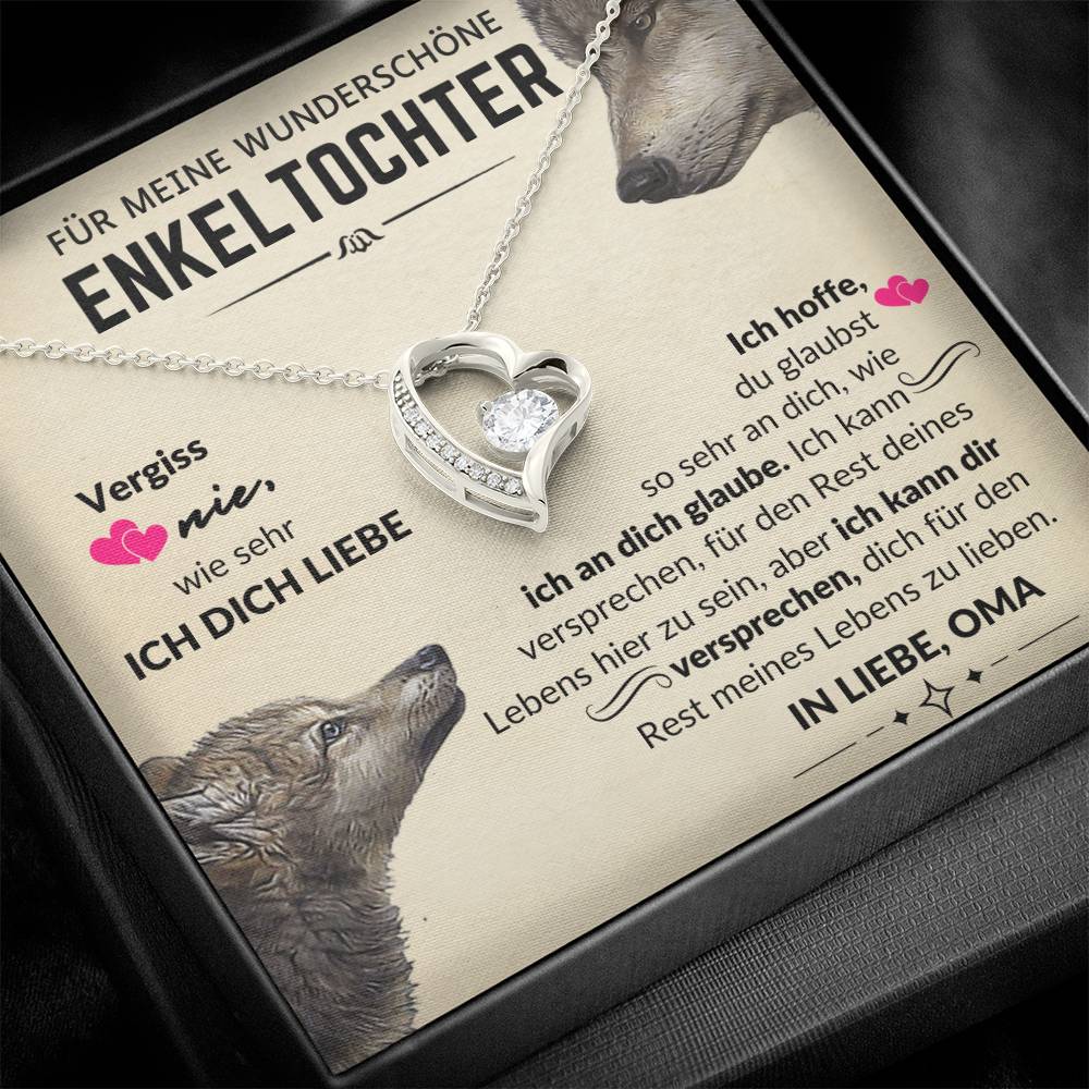 Für Immer Liebe Halskette - Für Meine Wunderschöne Enkelin - In Liebe, Oma