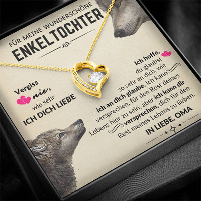 Für Immer Liebe Halskette - Für Meine Wunderschöne Enkelin - In Liebe, Oma