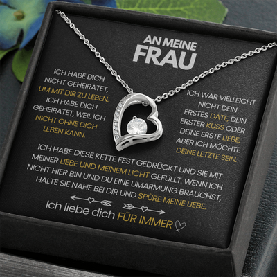 Herz-Halskette - An Meine Frau