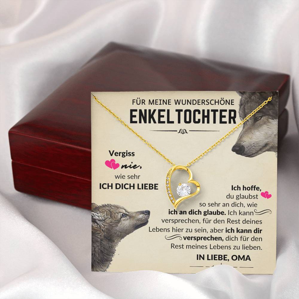 Für Immer Liebe Halskette - Für Meine Wunderschöne Enkelin - In Liebe, Oma